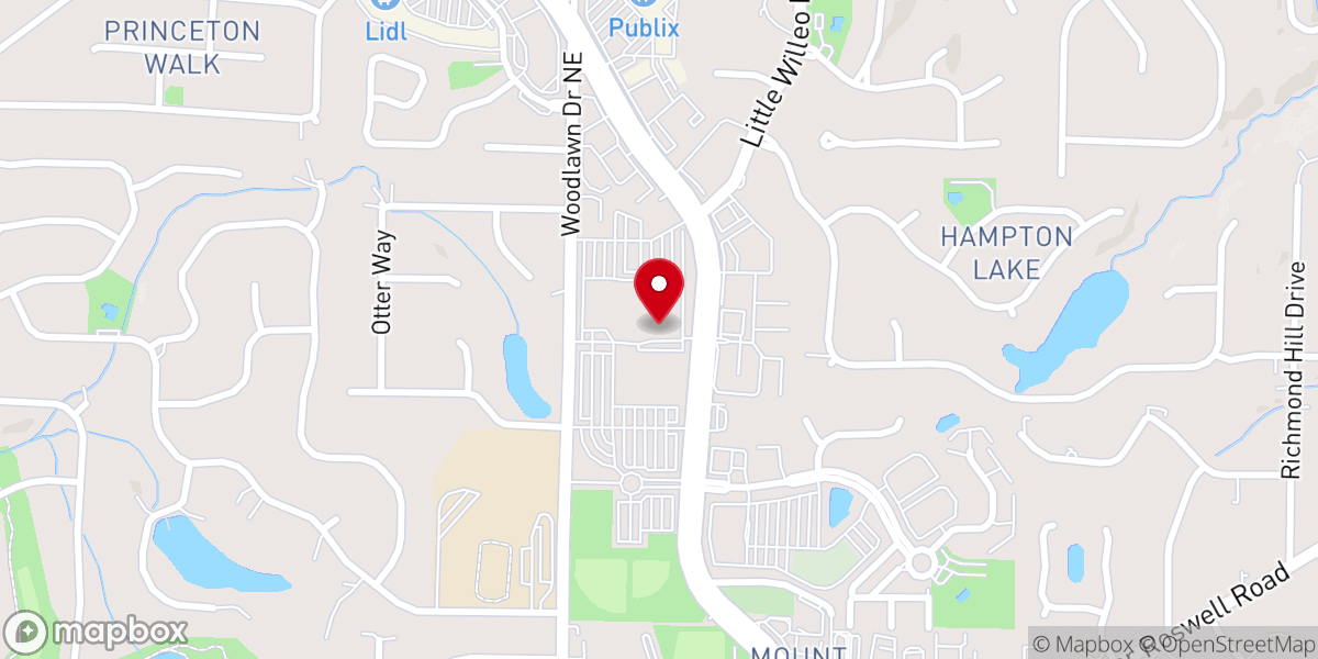 Map showing location of North Atlanta Chinese Baptist Church 亚特兰大北区华人浸信会