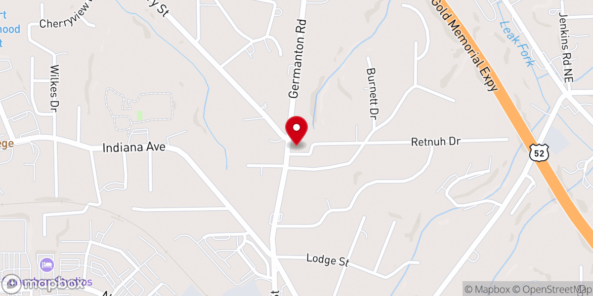 Map showing location of Saints Assembly Church of God in Christ Inc