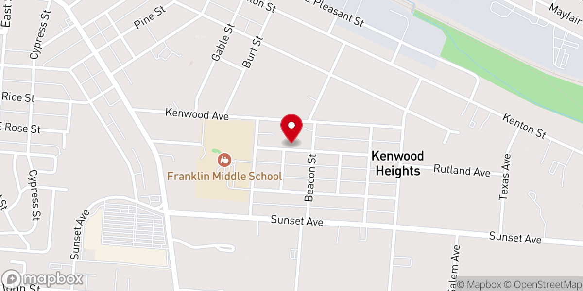 Map showing location of Grace Missionary Baptist Church