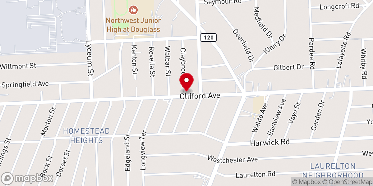 Map showing location of Guiding Light Outreach Ministries Inc