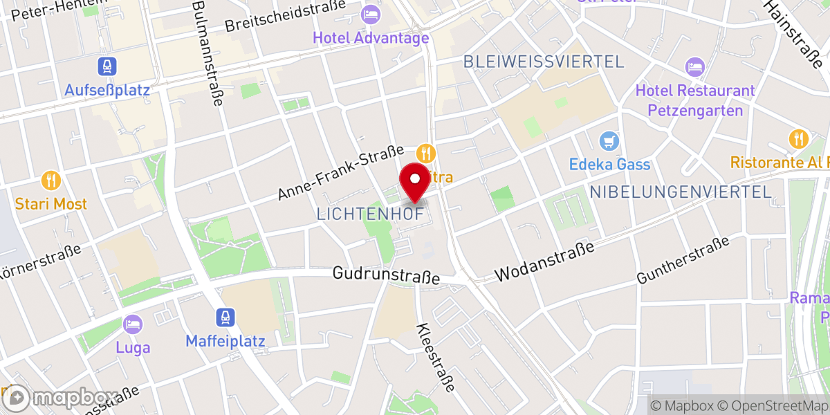 Map showing location of Gustav-Adolf-Gedächtniskirche