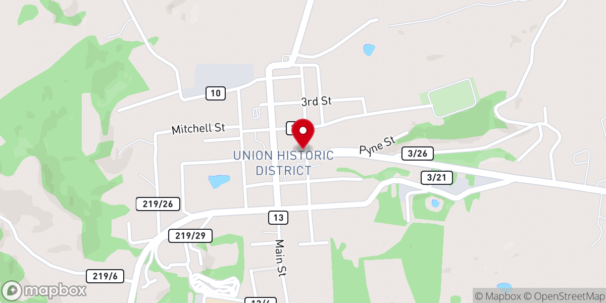 Map showing location of Ames Clair Hall