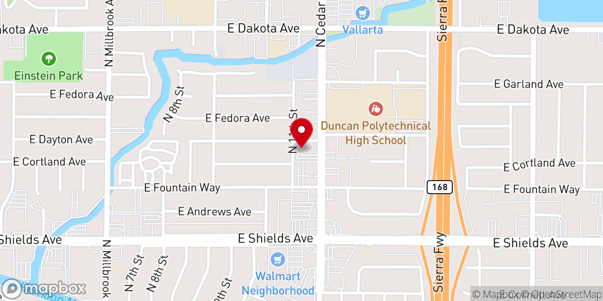 Map showing location of House of Prayer Pentecostal Church