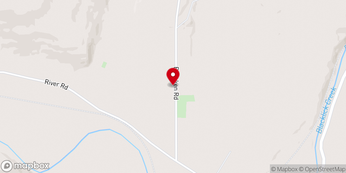 Map showing location of Blacklick Community United Methodist Church