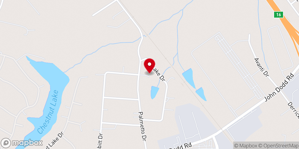 Map showing location of Dominion life Church Spartanburg