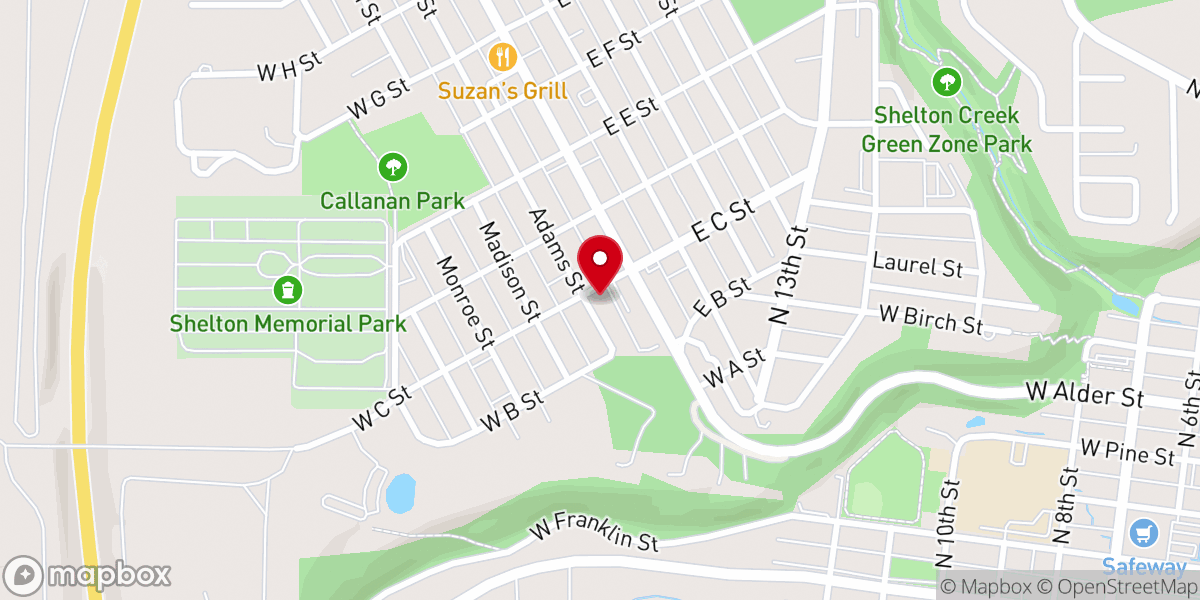 Map showing location of Calvary Chapel South Sound