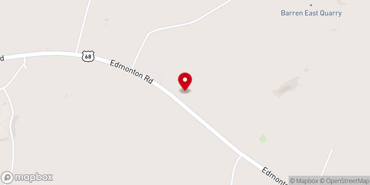 Map showing location of Big Meadow Church