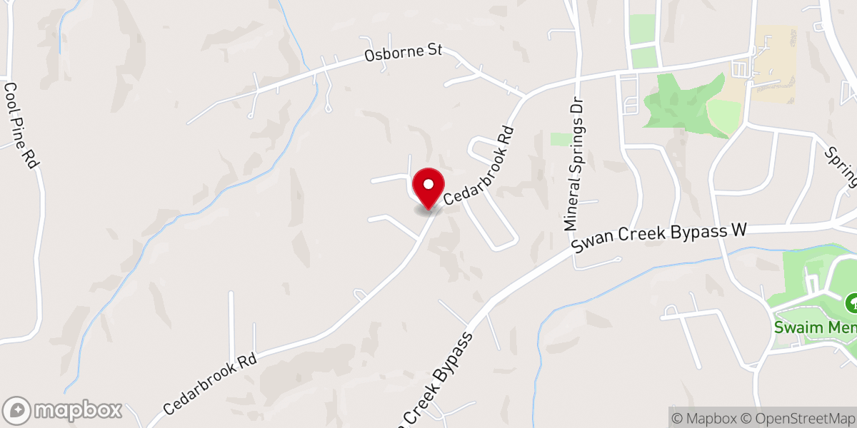 Map showing location of Mt Pleasant Baptist Church