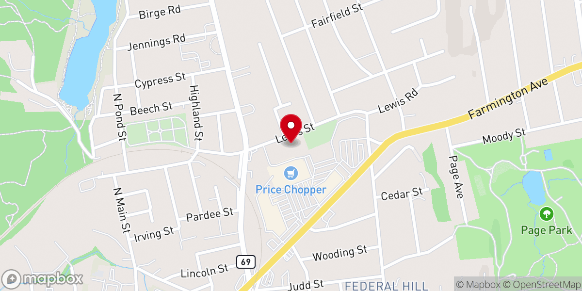 Map showing location of Heritage United Pentecostal Church