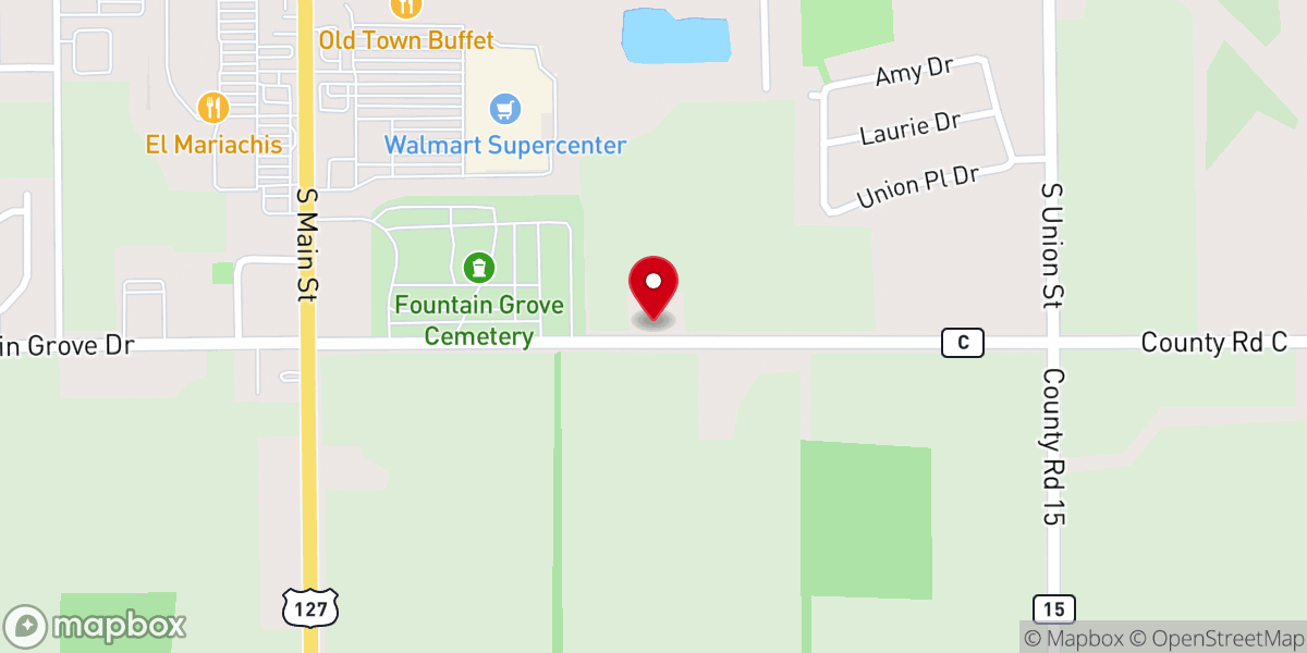 Map showing location of New Life Temple Pentecostal