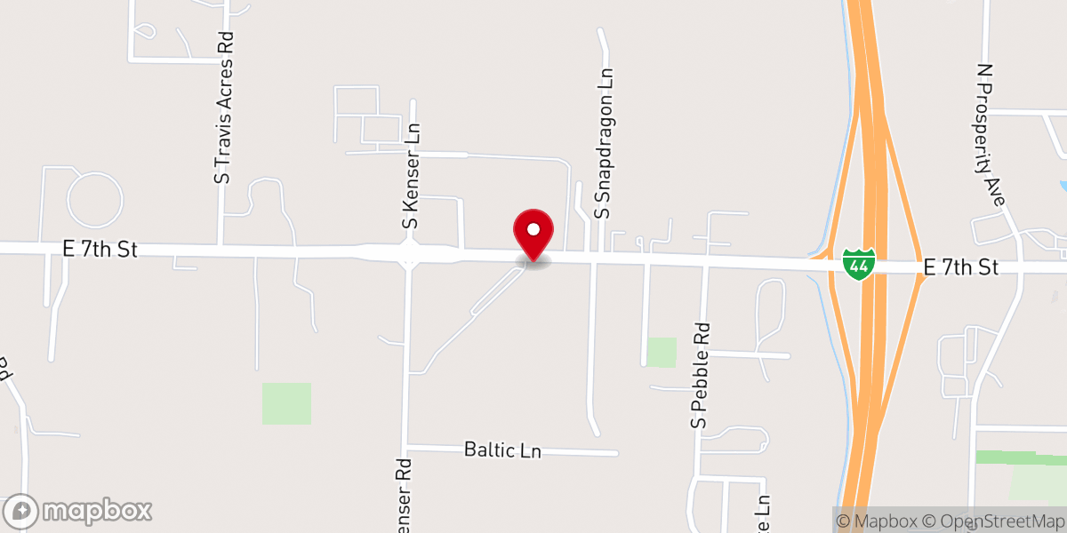 Map showing location of Joplin Family Worship Center