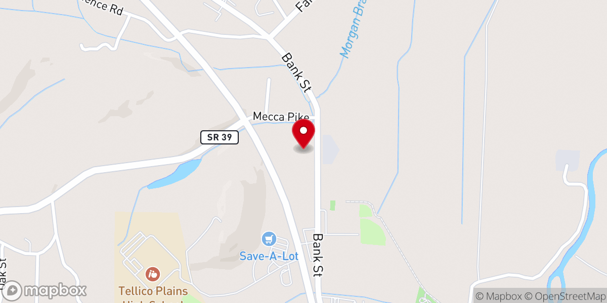 Map showing location of Mount Isabel Church