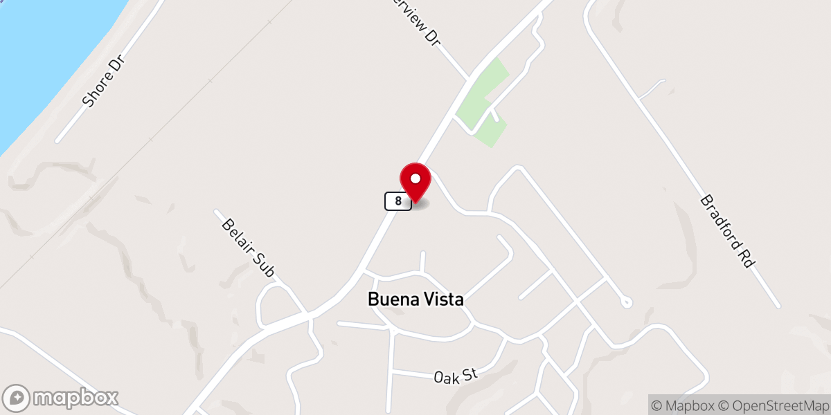 Map showing location of Blankenship Church