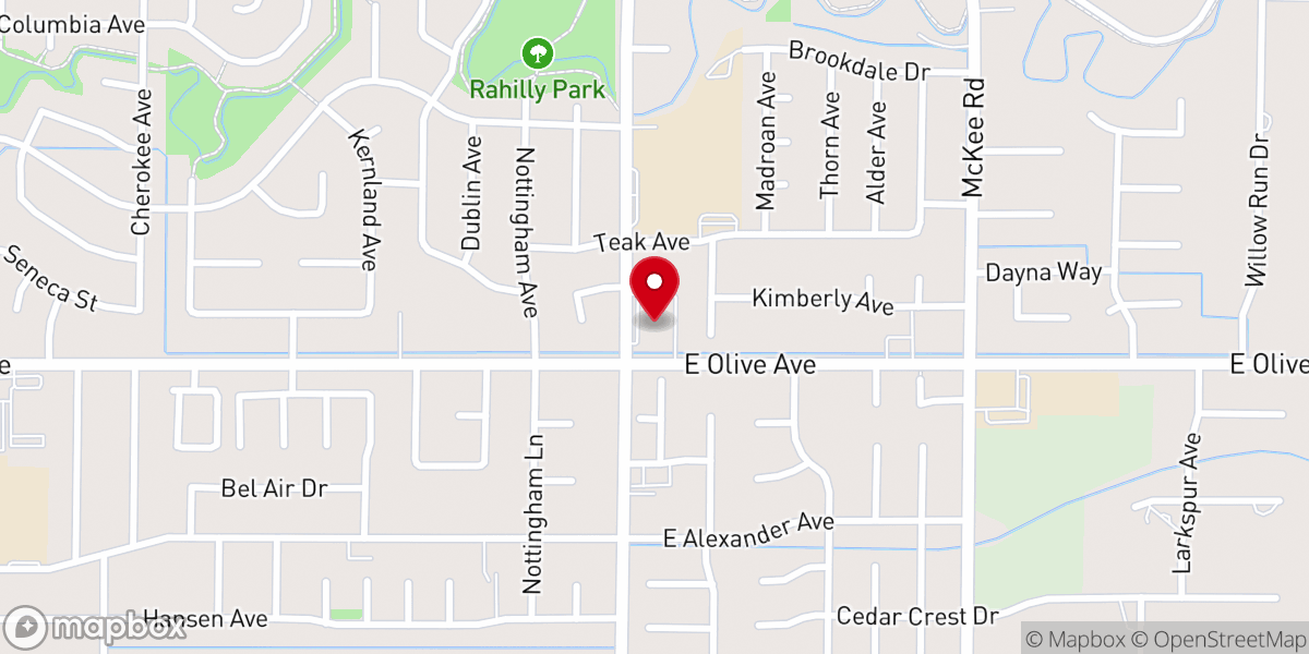 Map showing location of Bear Creek Community Church