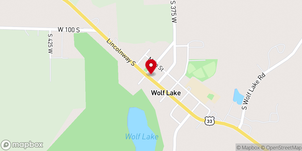 Map showing location of Living Water Lutheran Church