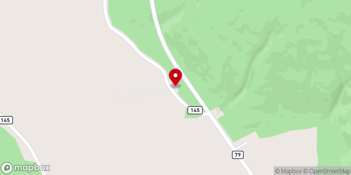 Map showing location of Boxes Cove Church