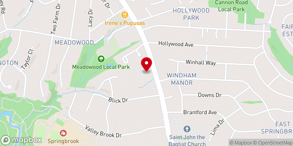 Map showing location of Ethiopian Emmanuel United Church of MD
