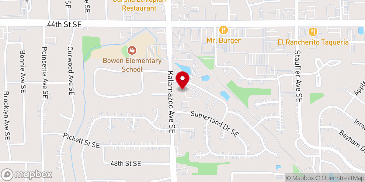 Map showing location of Encounter Church - Kentwood