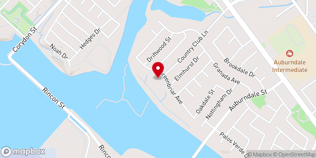Map showing location of New Song Church of Corona