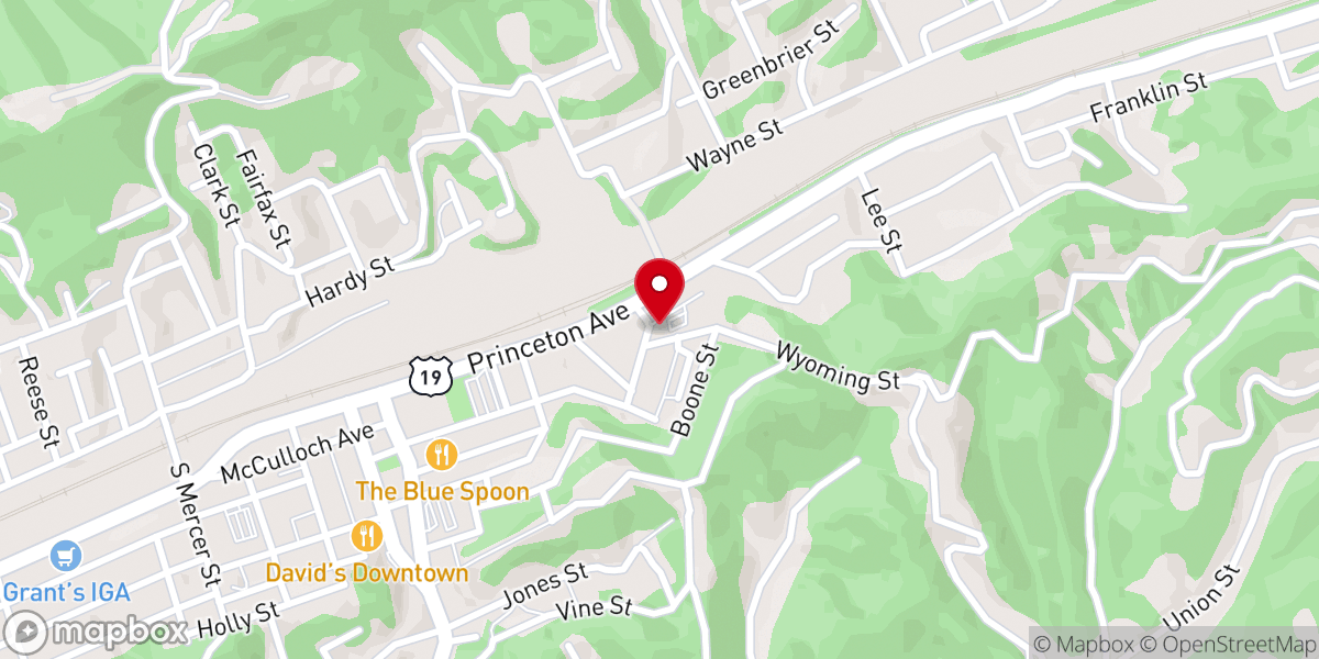 Map showing location of Sacred Heart Food Pantry - Food Distribution Center