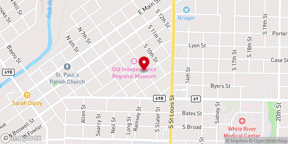 Map showing location of Bethel Ame Parsonage