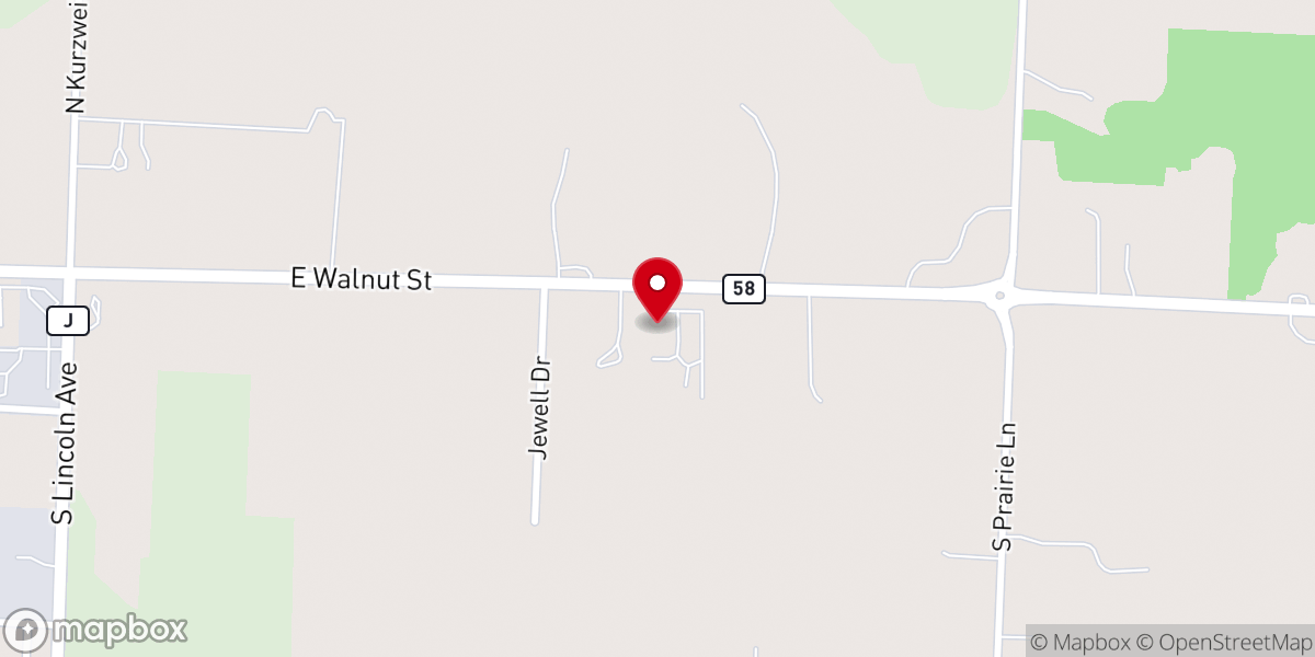 Map showing location of Beacon of Hope Church