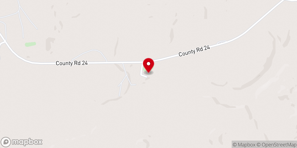 Map showing location of Tidwell Chapel