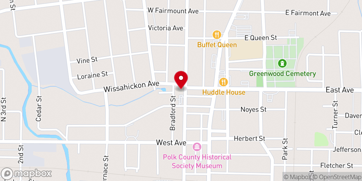 Map showing location of Jackson Chapel UMC