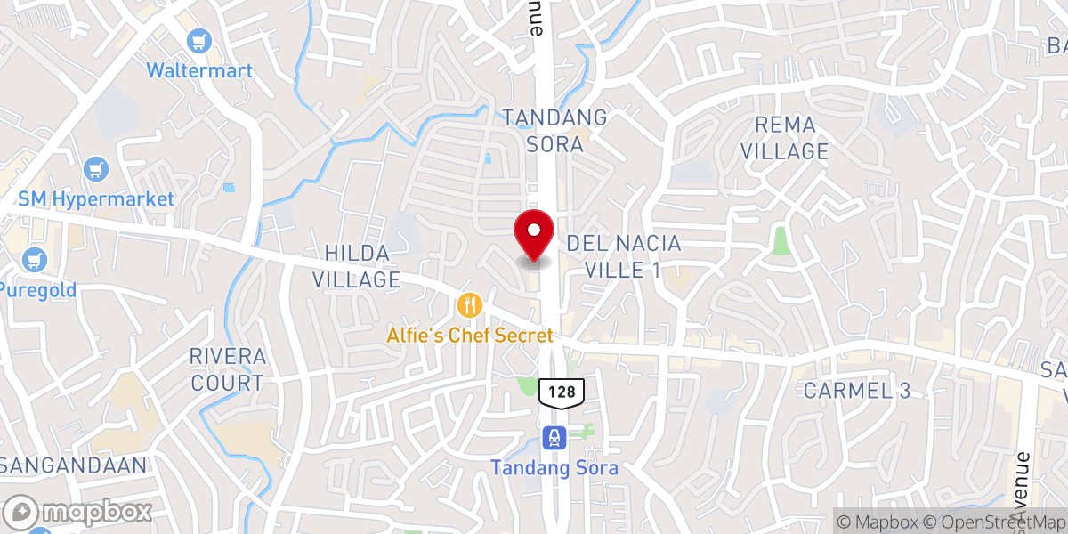 Map showing location of Our Lady of the Annunciation Parish and Shrine of the Incarnation (Diocese of Novaliches)