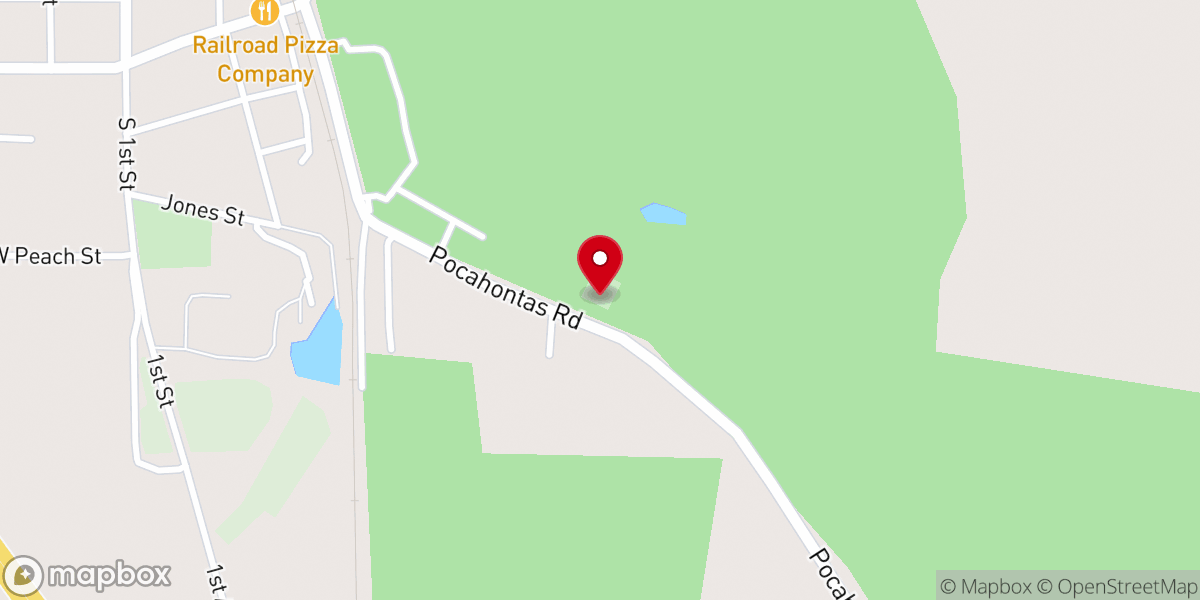 Map showing location of Fearns Chapel Freewill Baptist