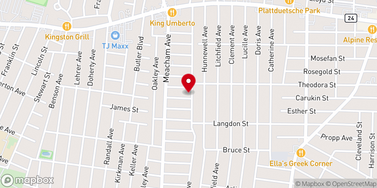 Map showing location of Enduring Faith Ministries