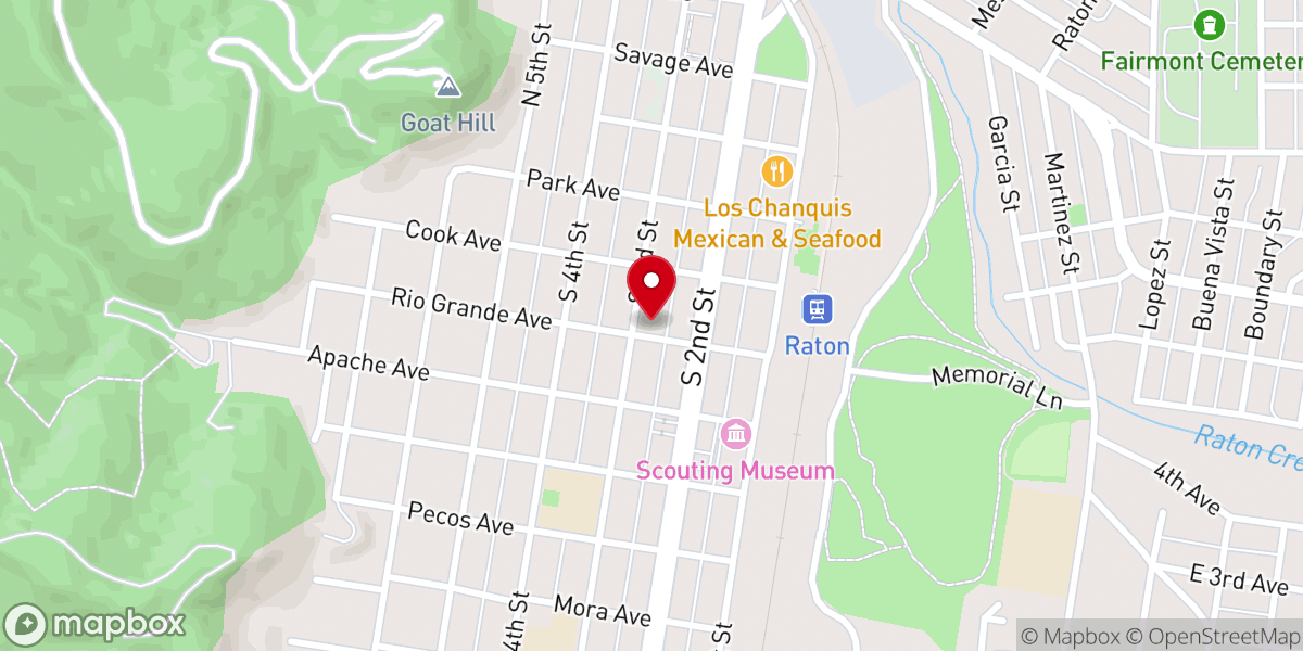 Map showing location of Holy Trinity Episcopal Church