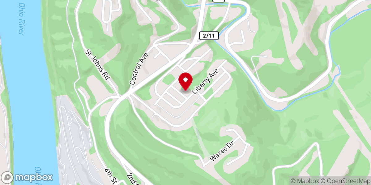 Map showing location of Northside Church of God
