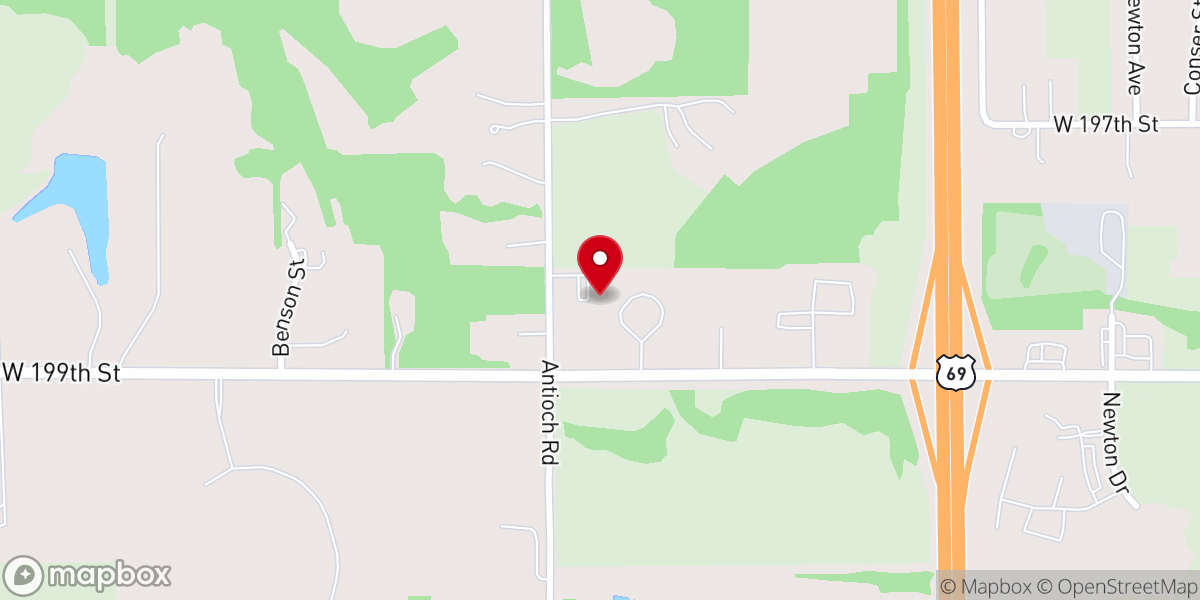 Map showing location of Grace Bible Church