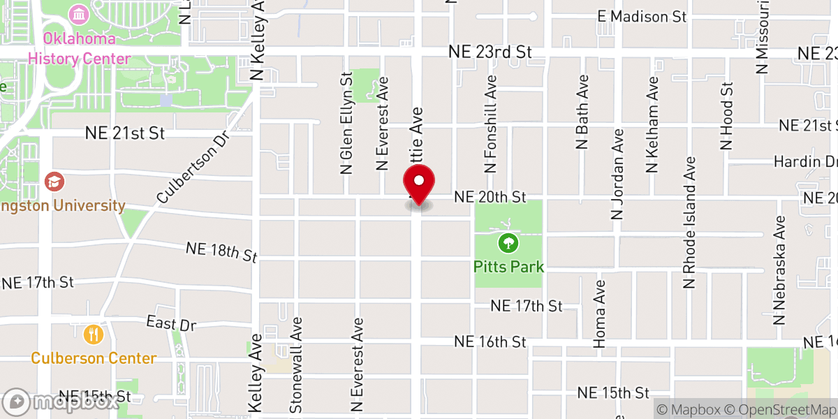 Map showing location of Holy Devine Baptist Church