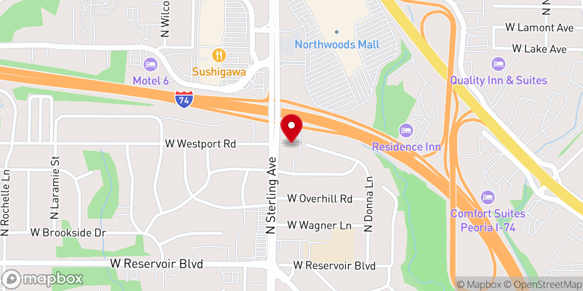 Map showing location of Fellowship Bible Church