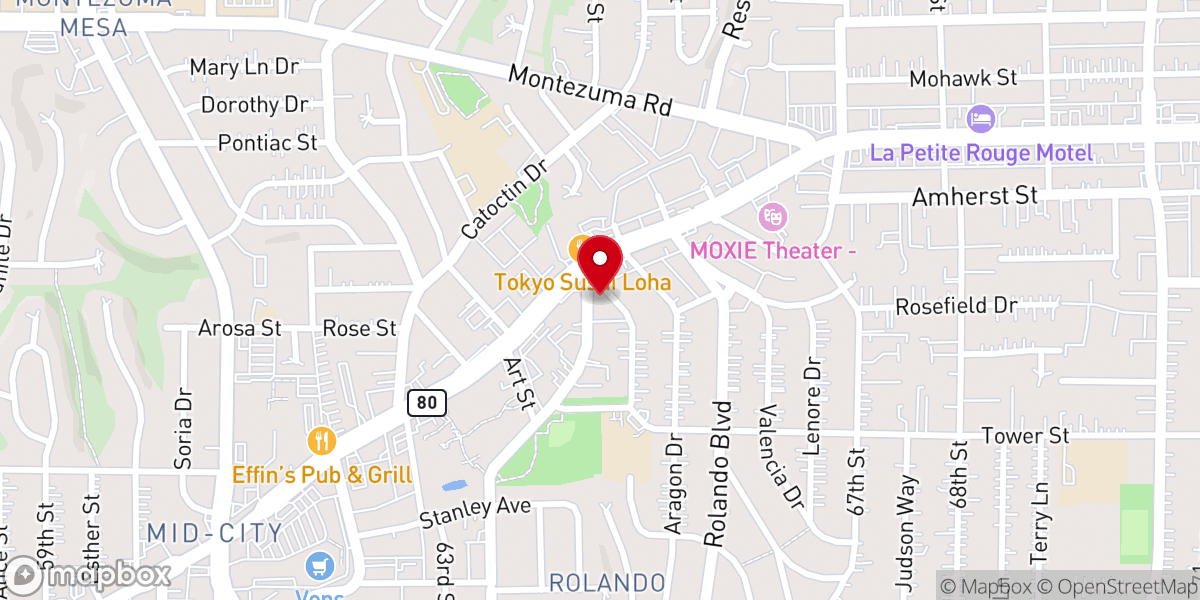 Map showing location of New Directions Church