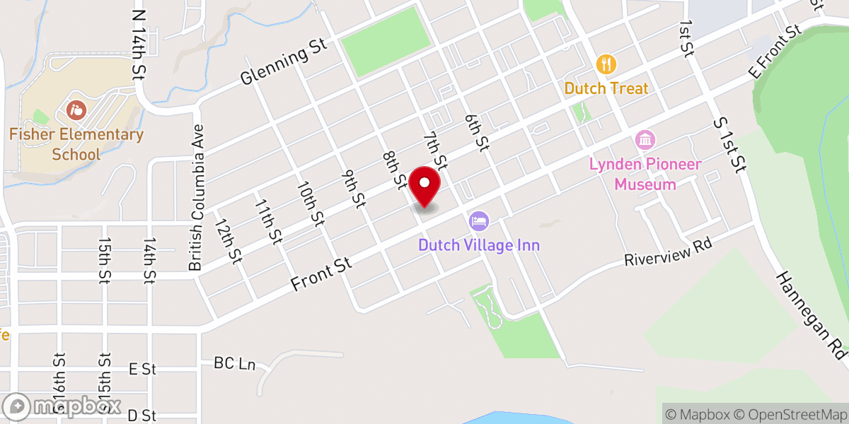 Map showing location of Second Christian Reformed Church Worship Center