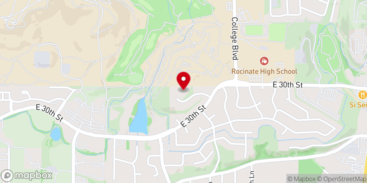 Map showing location of College Heights Baptist Church