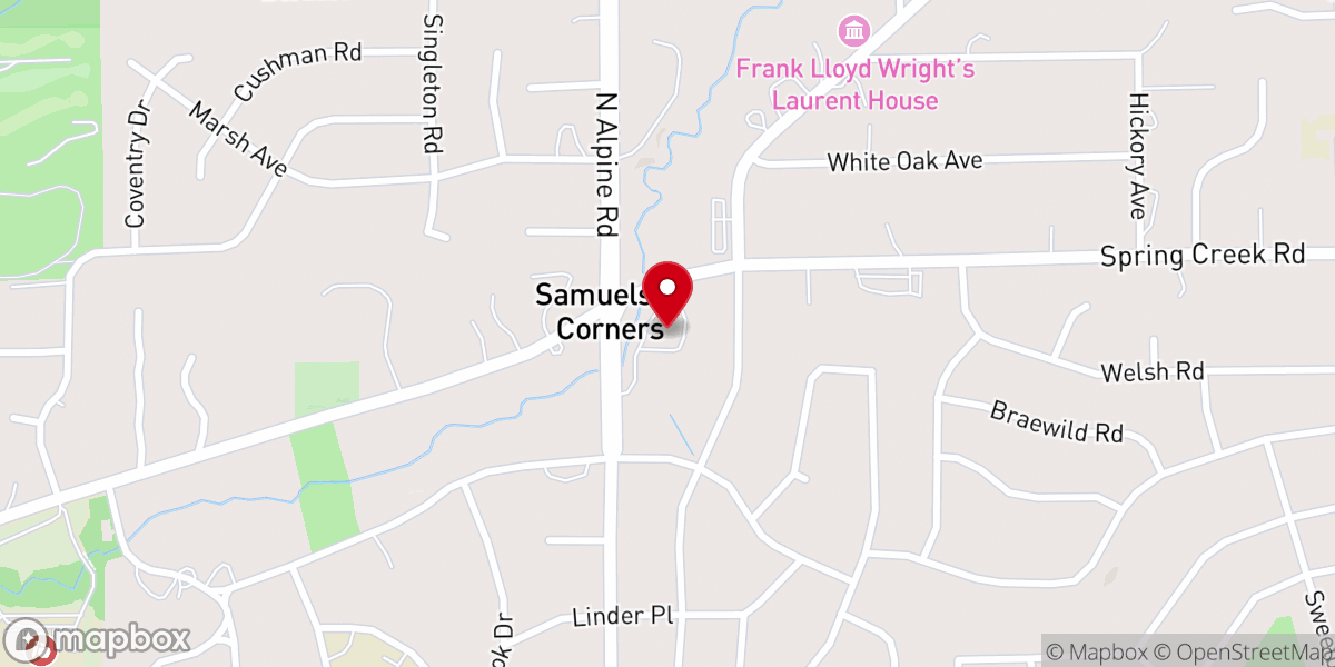 Map showing location of Gethsemane Christian Church