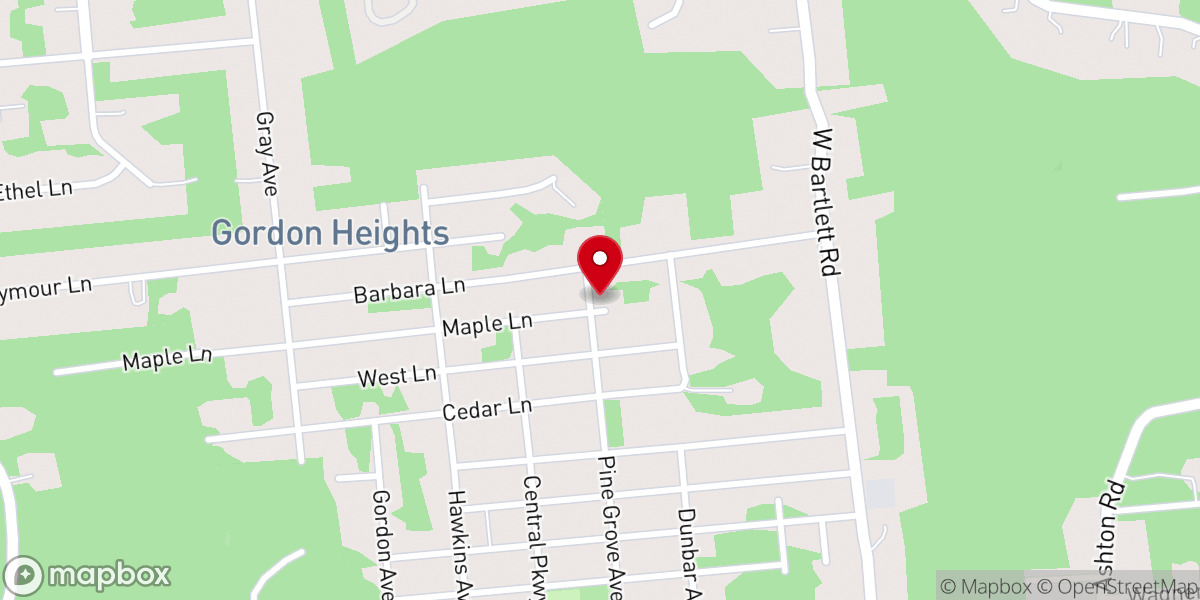 Map showing location of Harvest Tabernacle Church-God