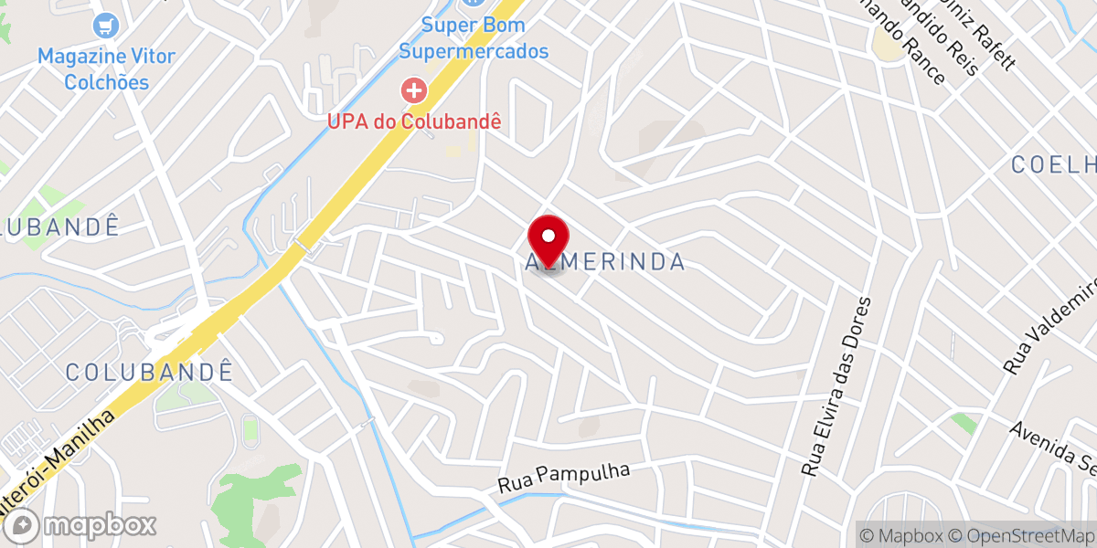 Map showing location of PRIMEIRA IGREJA BATISTA EM BAIRRO ALMERINDA