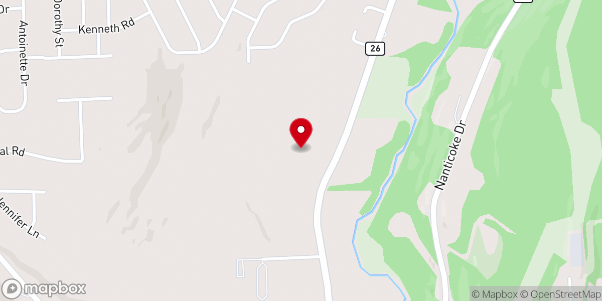 Map showing location of Church of the Nazarene