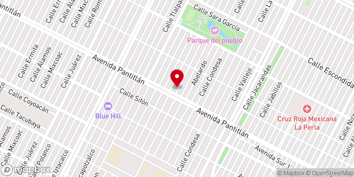 Map showing location of Iglesia Cristiana Evangélica Espiritual