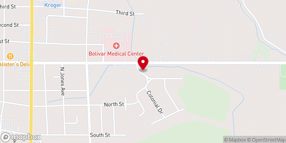 Map showing location of Church of God In Christ