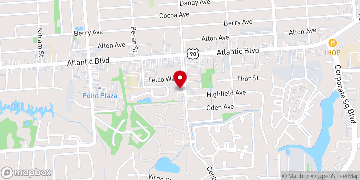 Map showing location of Jacksonville Community Church