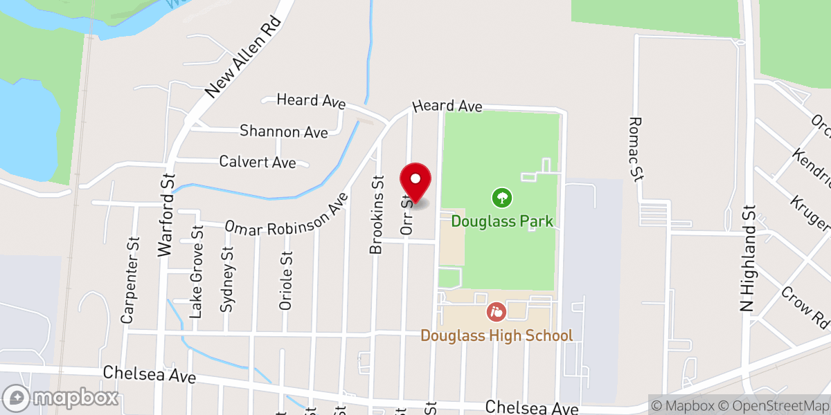 Map showing location of Willing Souls Missionary Baptist Church