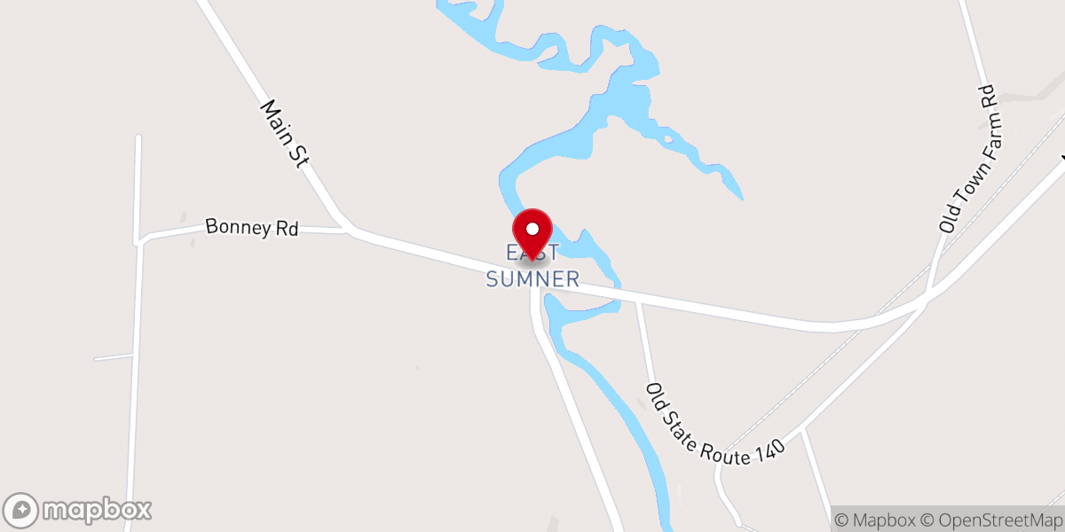 Map showing location of East Sumner