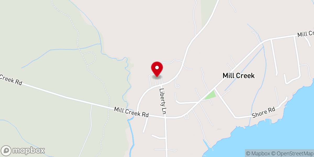 Map showing location of Reeces Chapel Baptist Church