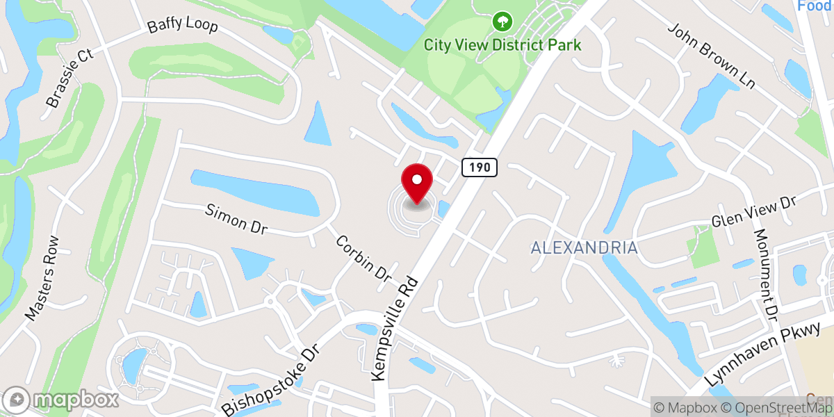 Map showing location of Pleasant Grove Baptist Church